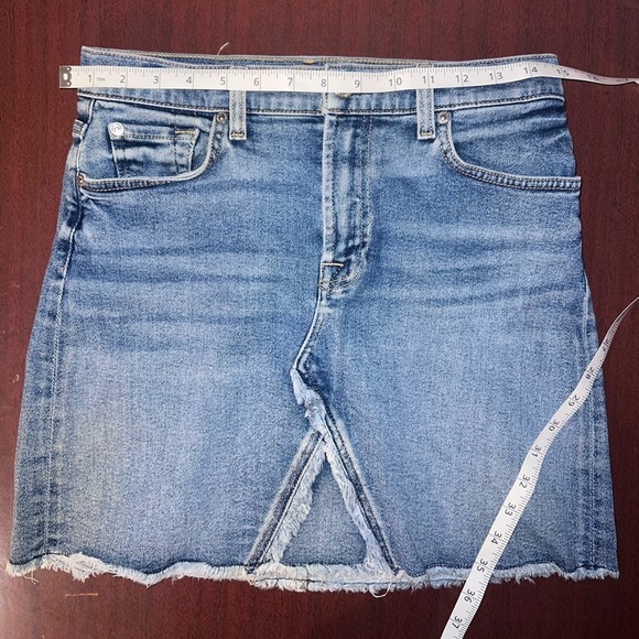 7 For All Mankind Dresses & Skirts - 7 For All Mankind Blue Denim Mini Skirt